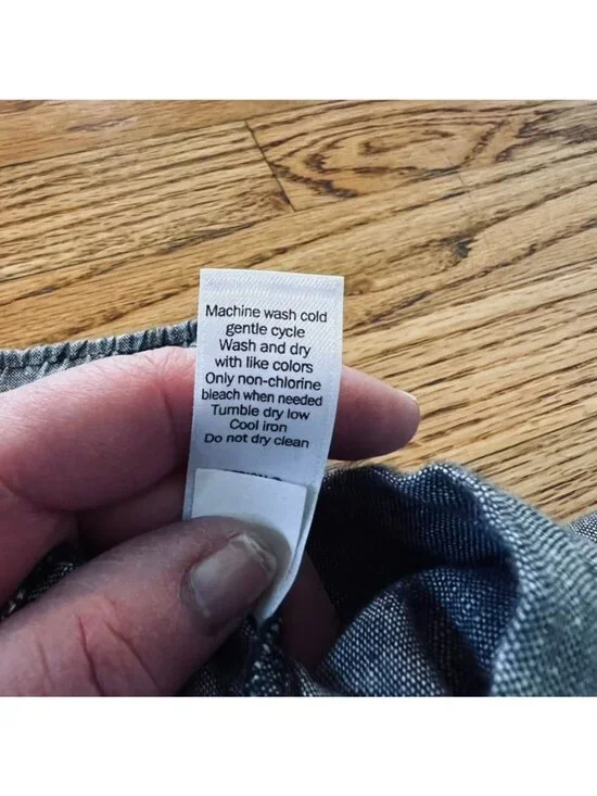 Athleta Gray Wide-Leg 100% Linen Drawstring Pants 12 Coastal Summer Vacation - Picture 9 of 14